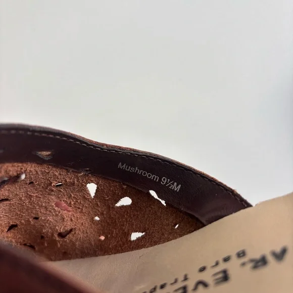 Elegant Brown genuine leather upper Slide Sandals - Picture 5 of 8